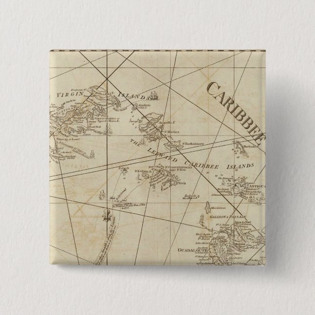 Karibische Inseln, Jungfrauen Button (Vorderseite)