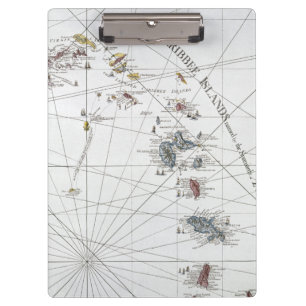 KARIBISCHE MEERE: KARTE, 1775 KLEMMBRETT