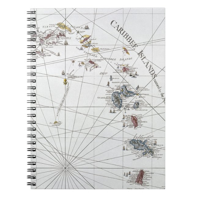 KARIBISCHE MEERE: KARTE, 1775 NOTIZBLOCK (Vorderseite)