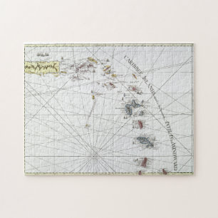 KARIBISCHE MEERE: KARTE, 1775 PUZZLE