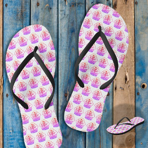 Karibische Zange CHEMIS-TREE Strand Baum weiß schw Flip Flops