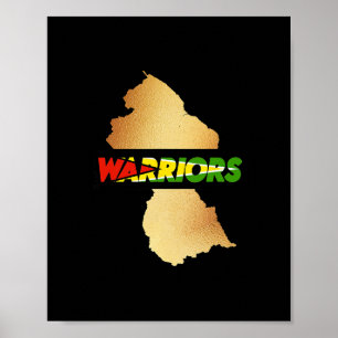 Karibischer Cricket Guyana Warriors Guyanese Crick Poster