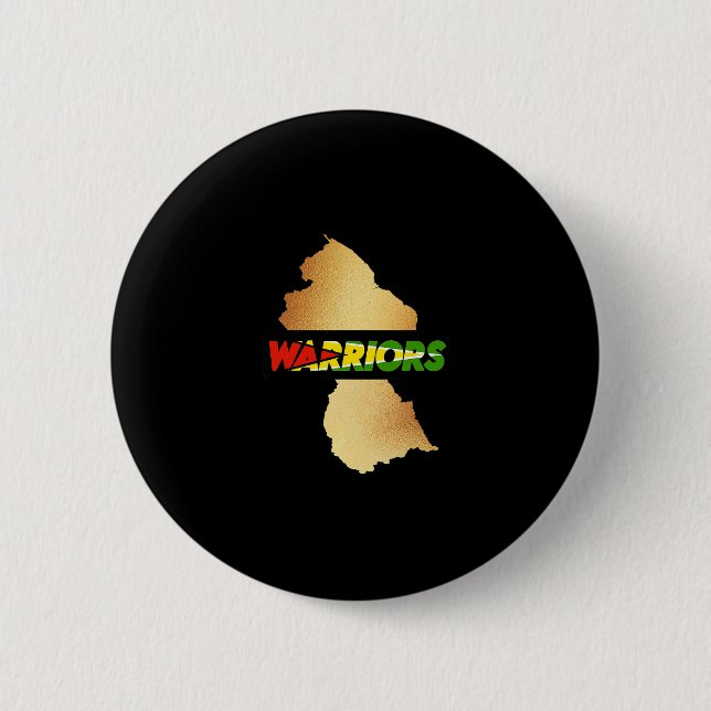 Karibischer Cricket Guyana Warriors Guyanesisches  Button (Vorderseite)