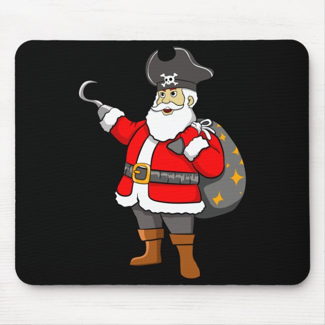 Karibischer Freibeuter-Weihnachtsmann Freebooter J Mousepad (Vorne)