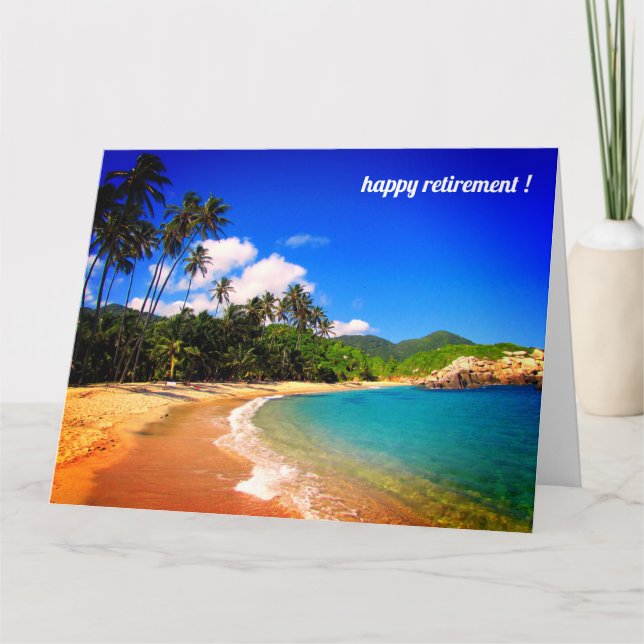 karibischer Heller im Ruhestand Karte (Vorderseite)