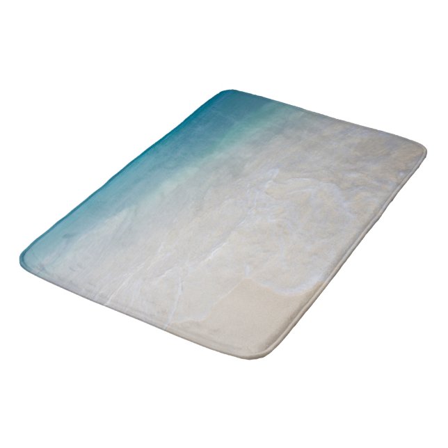 Karibischer Ozean Strand Traum 7 Badematte (Schrägansicht)