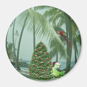 Karibischer Paradies-Weihnachtsmagnet Magnet