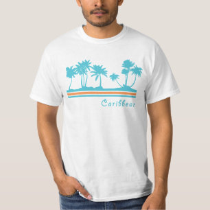 Karibischer Retro-T - Shirt