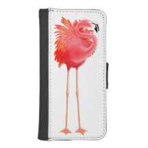 Karibischer rosa Flamingo-Vogel iPhone Fall