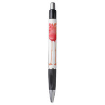 Karibischer rosa Flamingo-Vogel-Stift