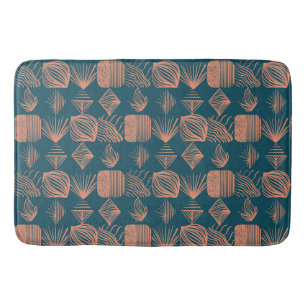 Karibischer Stammbaum: Aquamarin, Coral Throw Badematte