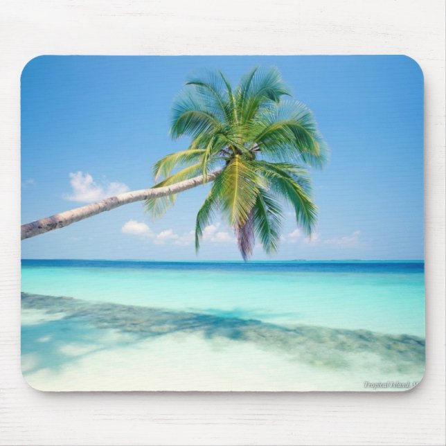 karibischer Strand Mousepad (Vorne)
