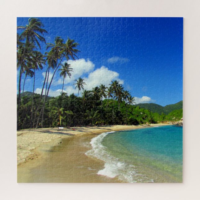 Karibischer Strand Puzzle (Horizontal)