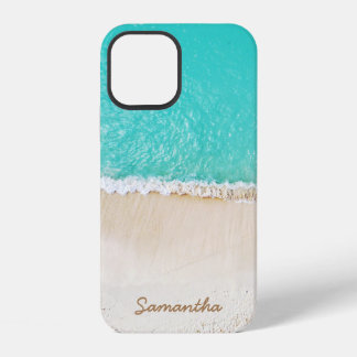 Karibischer Strand, Wellen und Sand iPhone 12 Hülle