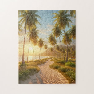 karibischer/tropischer/hawaiianischer Sonnenunterg Puzzle