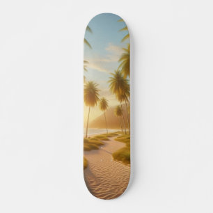 karibischer/tropischer/hawaiianischer Sonnenunterg Skateboard