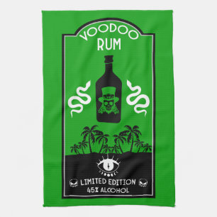 Karibischer Voodoo Rum Geschirrtuch