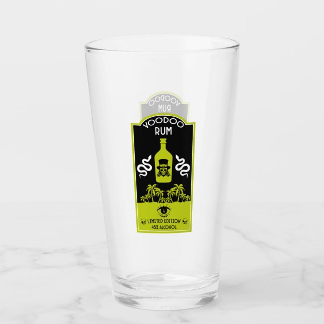 Karibischer Voodoo Rum Glas (Vorderseite)