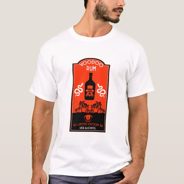 Karibischer Voodoo Rum T-Shirt (Vorderseite)