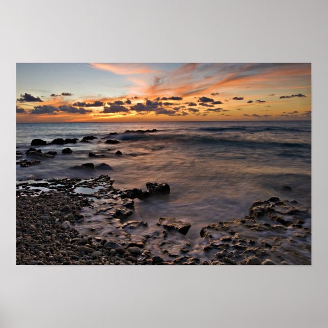 Karibisches Meer, Kaimaninseln. Abstürze 2 Poster (Vorne)