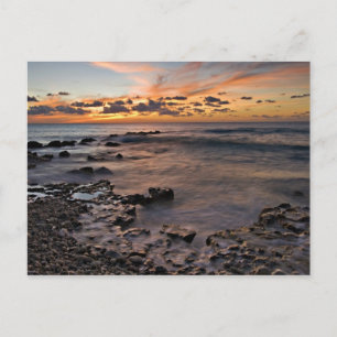 Karibisches Meer, Kaimaninseln.  Absturzwellen 2 Postkarte