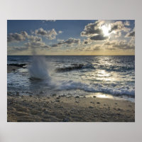 Karibisches Meer, Kaimaninseln. Brandwellen