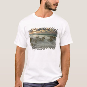 Karibisches Meer, Kaimaninseln. Brechende Wellen T-Shirt