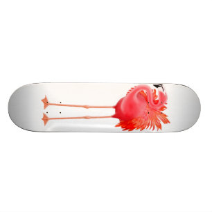 Karibisches rosa Flamingo-Skateboard Skateboard