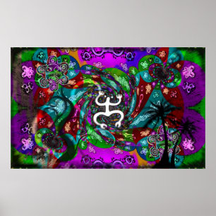 Karibisches Taino Plakat