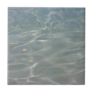 Karibisches Wasser Abstract Blau Natur Fliese