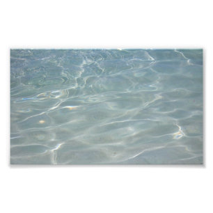 Karibisches Wasser Abstract Blau Natur Fotodruck