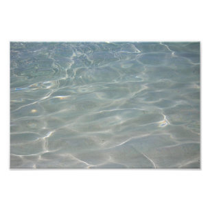 Karibisches Wasser Abstract Blau Natur Fotodruck