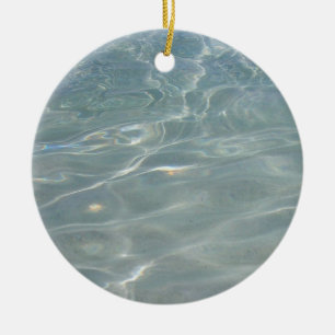 Karibisches Wasser Abstract Blau Natur Keramik Ornament