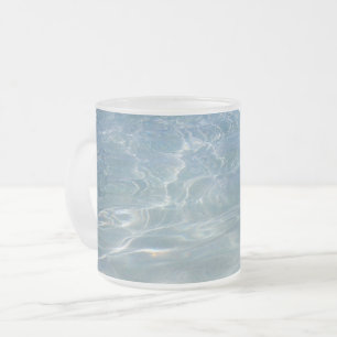 Karibisches Wasser Abstract Blau Natur Mattglastasse