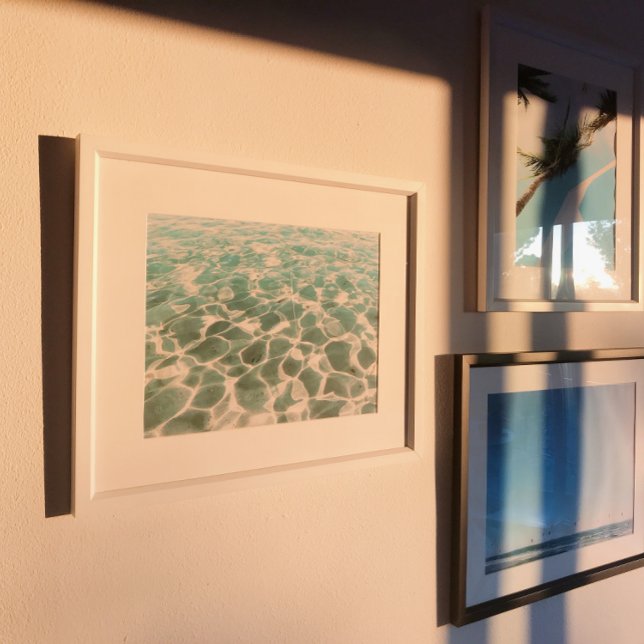 Karibisches Wassermuster und Texturfotografie Poster (Von Creator hochgeladen)