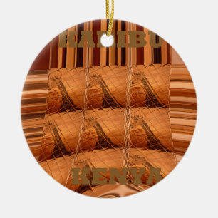 Karibu Giraffe Hakuna Matata Chic Modern Art Col Keramik Ornament