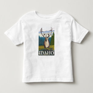 Karibu im wilden - Idaho Kleinkind T-shirt