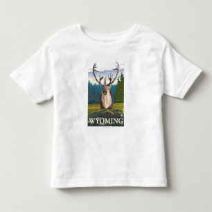 Karibu im wilden - Wyoming Kleinkind T-shirt