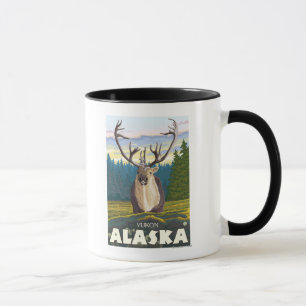 Karibu im wilden - Yukon, Alaska Tasse