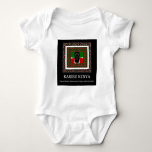 Karibu Kenya: Vibrant National Flag Colors Hakuna Baby Strampler