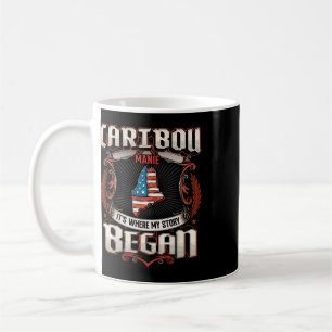 Karibu Maine USA-Flagge Unabhängigkeitstag Kaffeetasse