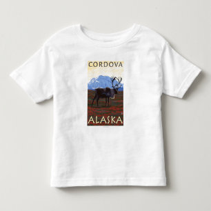 Karibu-Szene - Cordova, Alaska Kleinkind T-shirt