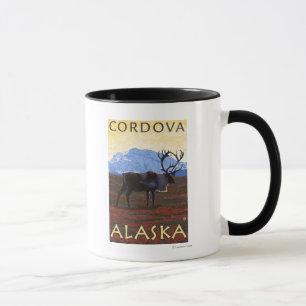 Karibu-Szene - Cordova, Alaska Tasse