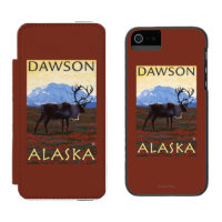 Karibu-Szene - Dawson, Alaska