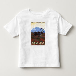 Karibu-Szene - Denali Nationalpark, Alaska Kleinkind T-shirt