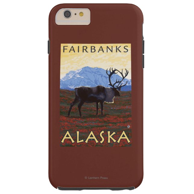 Karibu-Szene - Fairbanks, Alaska Case-Mate iPhone Hülle (Rückseite)