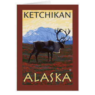 Karibu-Szene - Ketchikan, Alaska