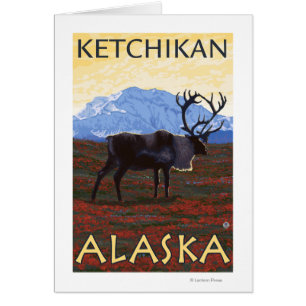 Karibu-Szene - Ketchikan, Alaska
