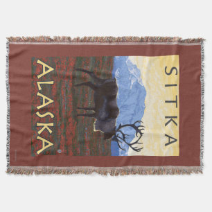 Karibu-Szene - Sitka, Alaska Decke