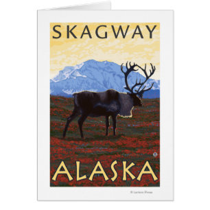 Karibu-Szene - Skagway, Alaska